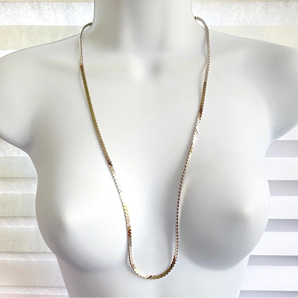 KOREA Silvertone Vintage Chain 30" - Picture 2 of 8